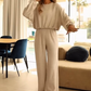 🛍️🌟 2026 Neuheit Lockeres Crop-Top & weite Hose Set für Damen | Bequem & Stylish!