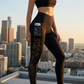 ✨🔥Damen-Mesh-High-Waist-Yogahose mit Taschen🧘‍♀️