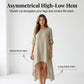 ✨🔥Langärmliges Tunika-Oberteil für Damen mit asymmetrischem Saum💓