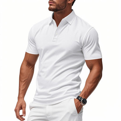 ✨🔥Herren schnell trocknendes Kurzarm-Hemdchen-Shirt mit Reverskragen