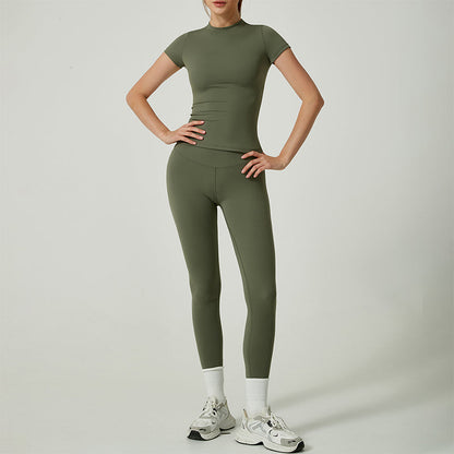 👚 50% RABATT! 🏃 Zweiteiliges Sportoutfit aus Baumwolle für Damen – Bequemes Oberteil & Leggings, Perfekt für Training & Freizeit 💪