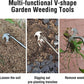 🌿 50% RABATT! 🔨 Robuster Gartenhacken aus Edelstahl – Handgeführtes Unkrautentfernungswerkzeug, Ideal für Bodenlockerung & Wurzelentfernung 🧤