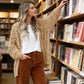 ✨🔥Locker sitzende Strickjacke für Damen mit offener Vorderseite💞