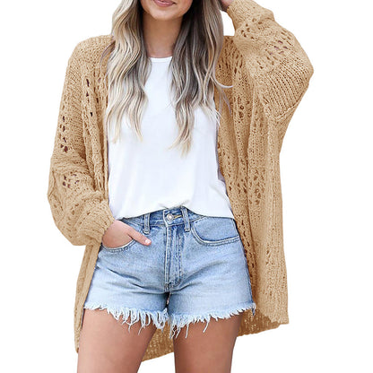 ✨🔥Locker sitzende Strickjacke für Damen mit offener Vorderseite💞