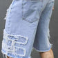 🔥 Herren-Jeansshorts mit Rissen und Fransen