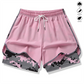 50 % RABATT AUF 2-IN-1-SPORTSHORTS! 🔥 Atmungsaktives Material, Camouflage-Futter & Taschen für Damen 🏃‍♀️✨