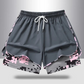 50 % RABATT AUF 2-IN-1-SPORTSHORTS! 🔥 Atmungsaktives Material, Camouflage-Futter & Taschen für Damen 🏃‍♀️✨