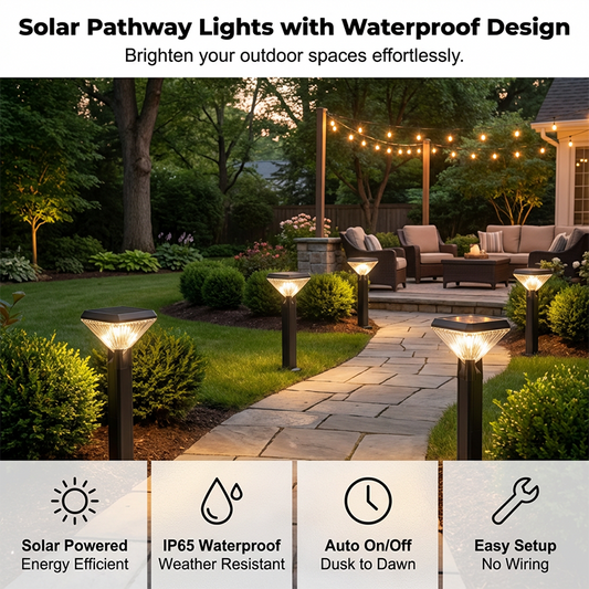 ✨🔥Solarbetriebene, wasserdichte Gartenleuchten