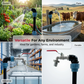 Adapter-Set für IBC-Tanks – Erhöhung, Zapfhahn aus Zinklegierung (3/4“), PE-Schlauch & Winkelstücke – ideal für Garten & Haushalt💧🏡