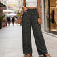 👖⏰Damenhose mit gerafftem Bund und weitem Schnitt
