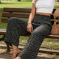 Damen-Hose mit gerafftem Hohem Bund & Weitem Bein – Leicht, vielseitig & eleganter Oversize-Style 🌿