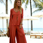 3-teiliges fließendes Loungewear-Set für Damen