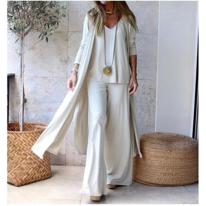 3-teiliges fließendes Loungewear-Set für Damen