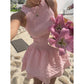 🌷Solange der Vorrat reicht 49% Rabatt!🌷Ärmelloses Minikleid aus Gingham-Stoff mit Smok-Details – Kostenloser Versand ab zwei Stück