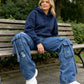 👖 Baggy-Cargo-Jeans für Damen mit hoher Taille ✨