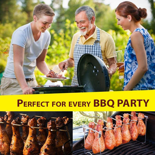 🍗 JETZT 50 % RABATT! 🔥 Bratrost für Hähnchenkeulen – aus Edelstahl, aufrechtes Design & gleichmäßiges Braten – perfekt für Backofen, Heißluftfritteuse oder Grill – antihaftbeschichtet & leicht zu reinigen 🍽️