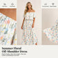 🌺 LIMITIERT: 50% RABATT! 🔥 Boho Off-Shoulder Maxikleid mit Schlitz & Taschen – Leicht, Weiblich & Perfekt für den Alltag 👗