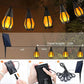 ✨💡Neue IP65 Solar-LED-Lichterkette, Flammenoptik, wasserdicht, für den Außenbereich, mit Sensor, für Gärten, Innenhöfe und Camping, 360°-Abstrahlwinkel🔥