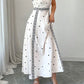 ✨🔥Elegantes Damenkleid mit Spaghettiträgern und Print