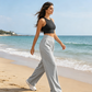 👖 50% RABATT! 🧘‍♀️ Frühjahrs-Hochtaillierte Jogginghose – Einfarbig, Locker Geschnitten, Schlankmachend & Bequem Für Sport & Alltag 🌷