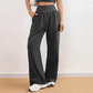👖 50% RABATT! 🧘‍♀️ Frühjahrs-Hochtaillierte Jogginghose – Einfarbig, Locker Geschnitten, Schlankmachend & Bequem Für Sport & Alltag 🌷