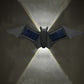 🦋🦇Einzigartige, wasserdichte LED-Wandleuchte in Form eines Schmetterlings und einer Fledermaus mit Solarantrieb