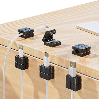 Magnetische, selbstklebende Kabelclips