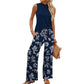 ✨🔥Damen Set – ärmelloses Top & gemusterte extrawette Hose – luftig, elegant & vielseitig – ideal für Sommer, Büro & Urlaub