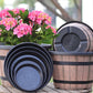 Runder Resin-Kübel Pflanztopf – wetterfest, leicht & langlebig – ideal für Garten, Terrasse & Balkon – modernes Design🪴🏡