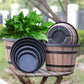 Runder Resin-Kübel Pflanztopf – wetterfest, leicht & langlebig – ideal für Garten, Terrasse & Balkon – modernes Design🪴🏡