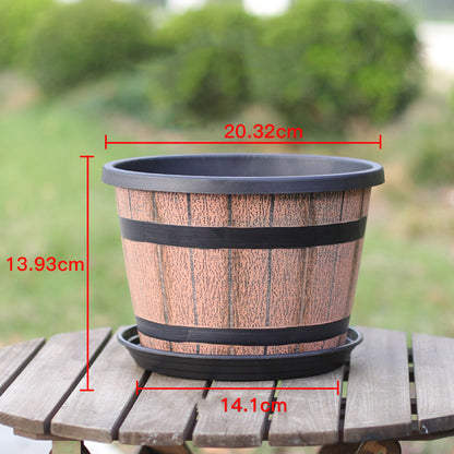 Runder Resin-Kübel Pflanztopf – wetterfest, leicht & langlebig – ideal für Garten, Terrasse & Balkon – modernes Design🪴🏡