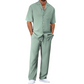 Herren-Set mit Kurzarmhemd und Hose