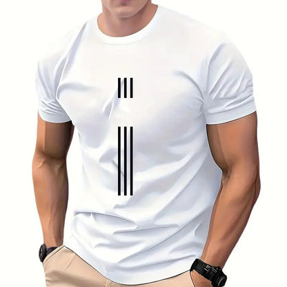 Herren-T-Shirt mit Rundhalsausschnitt und Grafikprint