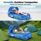 🪑 50% RABATT! ☀️ Aufblasbarer Strandliege-Luftsessel mit Sonnenschutz – Leicht, kompakt & perfekt für Strand, Pool oder Camping 🌊