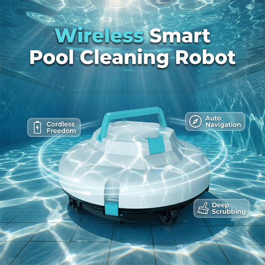 🤖 50% RABATT! 💧 Kabelloser Roboter-Poolreiniger – Automatisch, leistungsstark & für Boden, Wände & Wasserlinie 🏊