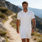 ✨🔥Zweiteiliges Sommer-Set für Herren aus Polohemd und Shorts