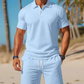 ✨🔥Zweiteiliges Sommer-Set für Herren aus Polohemd und Shorts
