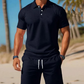 ✨🔥Zweiteiliges Sommer-Set für Herren aus Polohemd und Shorts