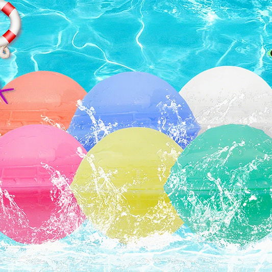 ✨🔥12-teiliges Set nichtmagnetischer Wasserballons aus Silikon