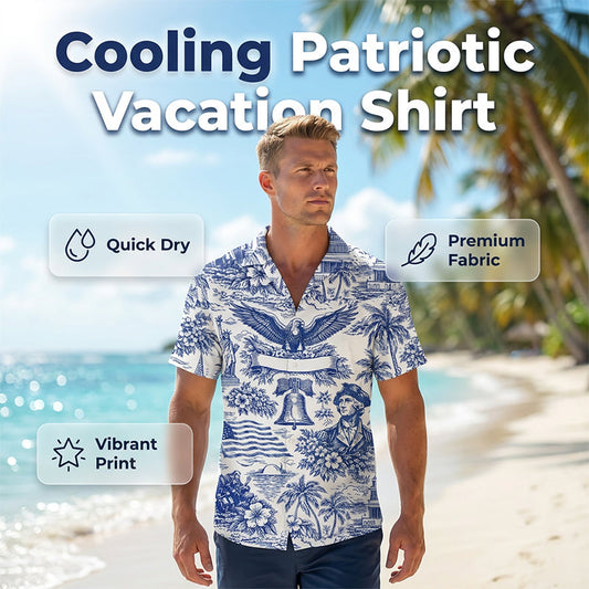 🏖️ NUR FÜR BEGRENZTE ZEIT: 50 % RABATT! ✨ Hawaiihemd zum 250-jährigen Jubiläum – patriotisch, weich, atmungsaktiv ✨