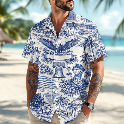 🏖️ NUR FÜR BEGRENZTE ZEIT: 50 % RABATT! ✨ Hawaiihemd zum 250-jährigen Jubiläum – patriotisch, weich, atmungsaktiv ✨