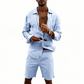 👔 50% RABATT! ✨ Herren-Leinenhemd & Shorts Set – Lässig, sommerlich & luftig – Ideal für warme Tage oder den Urlaub – bequem & stilvoll ☀️🩳🌿