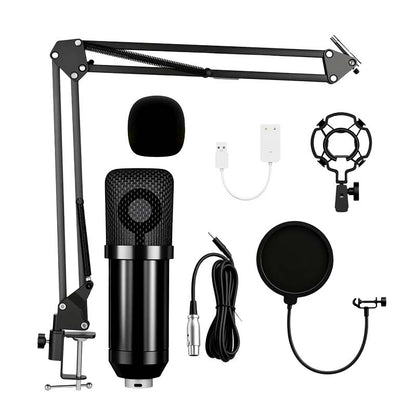 🎤🔥Professionelles Kondensatormikrofon-Set mit Galgenstativ✨