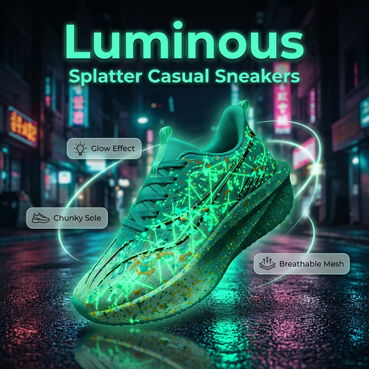 👟✨Lichtempfindliche Sneaker mit Spritzmuster🏃‍♀️
