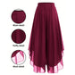 ✨Damen Chiffon-Hose mit weitem Bein – Asymmetrisch & Elegant ✨ Für Alltag & Urlaub