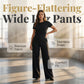 ⏰ 50 % RABATT – Nur für kurze Zeit ✨Damen High-Waist Hose mit weitem Bein 🌿 Locker, Elegant & Alltagstauglich