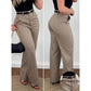 ⏰ 50 % RABATT – Nur für kurze Zeit ✨Damen High-Waist Hose mit weitem Bein 🌿 Locker, Elegant & Alltagstauglich