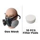 Aktivkohle-Anti-Staub-Doppeltank-Gasmaske