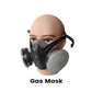 Aktivkohle-Anti-Staub-Doppeltank-Gasmaske