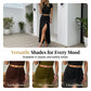 ✨🔥Elegantes figurbetontes Zweiteiler: Kurzes Crop Top und Midirock mit Schlitz